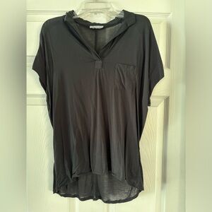 Esley Basic Black Polo - Size Small